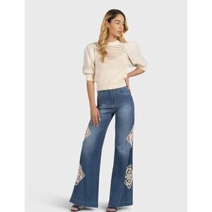 Liu Jo / wide leg with lace/ size 32/ NWOT